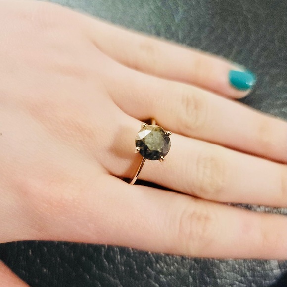 3.65 carats diamond 18k gold solitaire ring - Picture 5 of 5